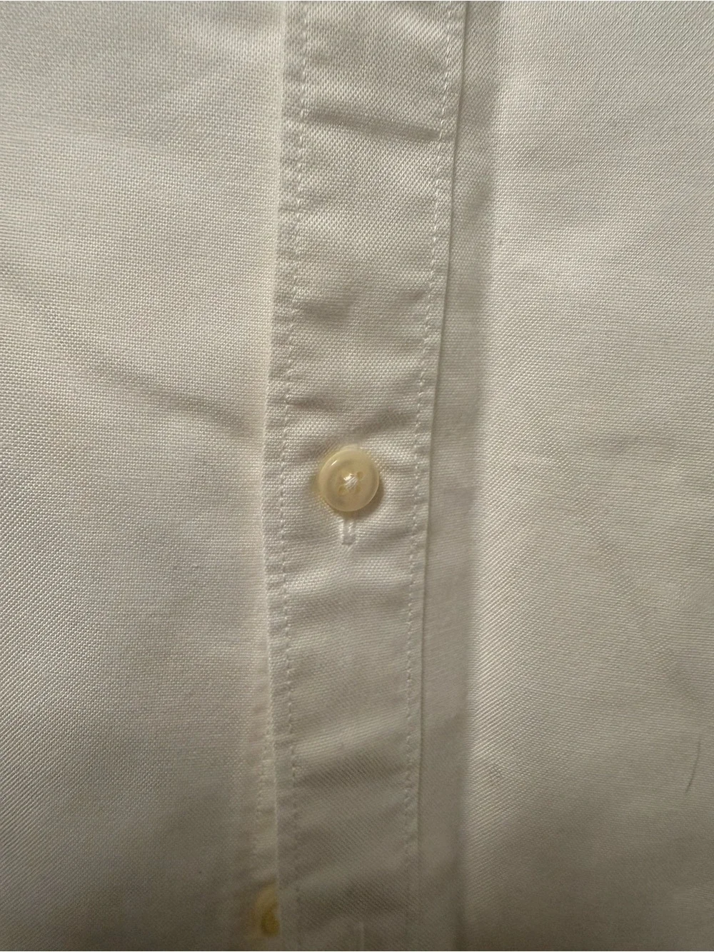 J Crew White Men’s Button Down Shirt MEDIUM Pima Cotton Classic Work